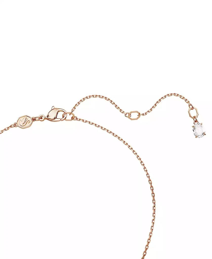 Swarovski Rose Gold-Tone Idyllia Crystal Clover Pendant Necklace, 15" + 2-3/4" extender 3