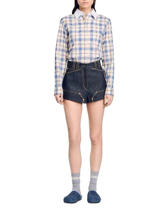 Sandro Carpenter Denim Shorts 4