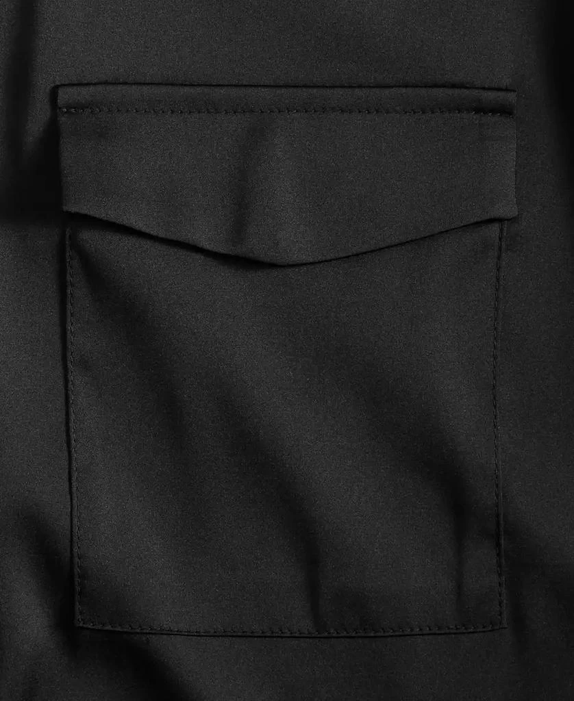 On 34th Women's Button-Front Long-Sleeve Satin Utility Shirt, Created for Macy's 3