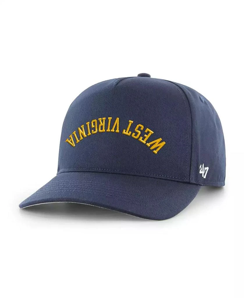 47 Brand Men's Navy West Virginia Mountaineers Flip Script Hitch Adjustable Hat 2