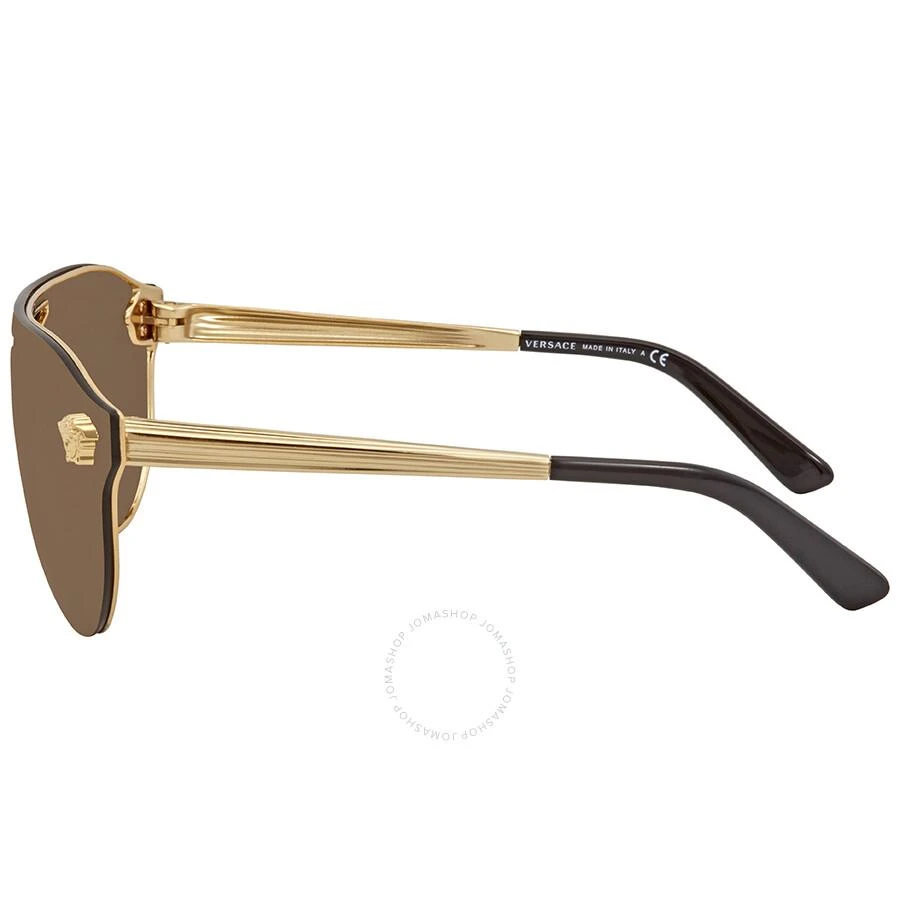 Versace Brown Mirror Gold Pilot Sunglasses VE2161 1002F9 42 3