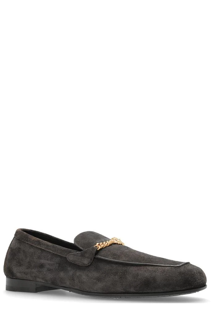 Versace Versace Logo Plaque Chain-Detailed Loafers 2