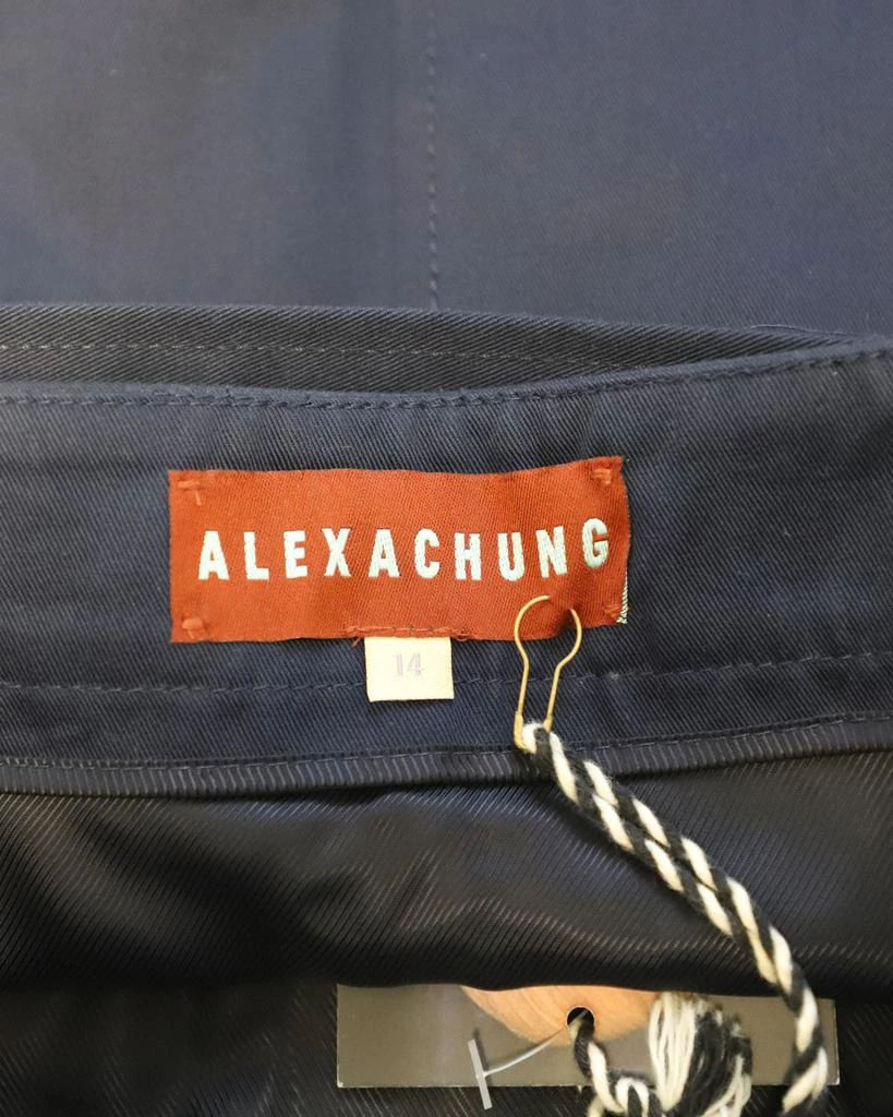 ALEXACHUNG Alexa Chung Patch Pocket Mini Skirt in Navy Blue Cotton 6