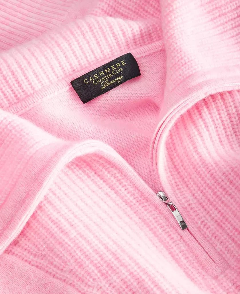 Charter Club 100% Cashmere Women's Quarter-Zip Sweater, Created for Macy's 4