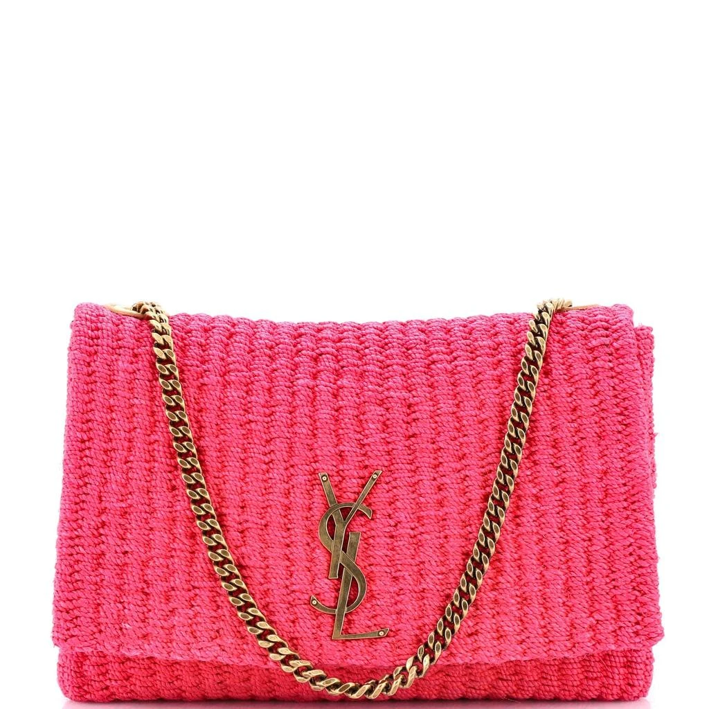 Yves Saint Laurent Kate 99 Tassel Flap Bag Woven Raffia Medium 1