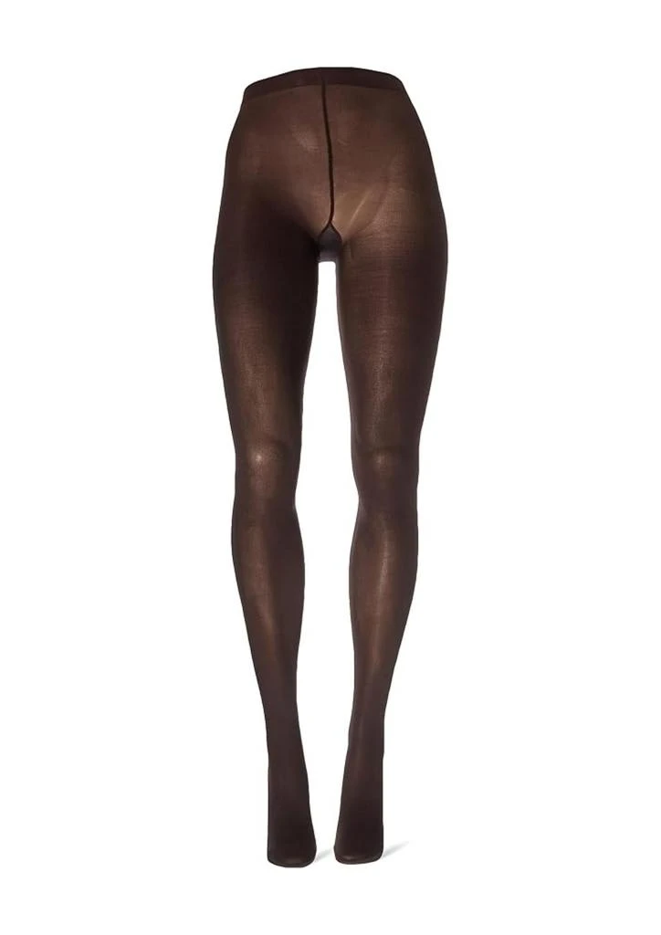 Hue Women's Opaque Sheer To Waist Tight In Espresso 2