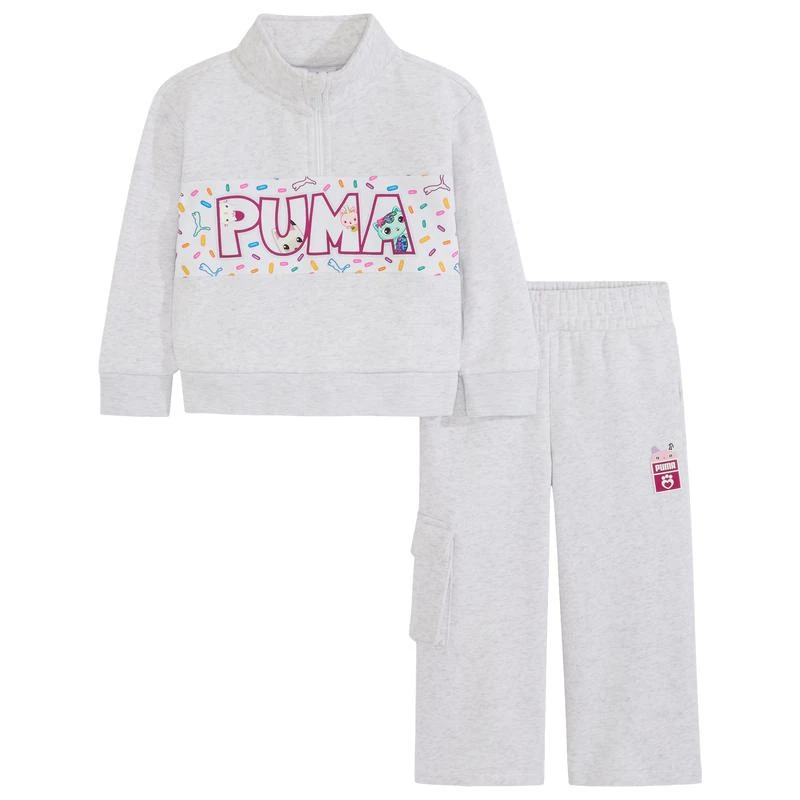 Puma PUMA X Gabby's Dollhouse 1/4 Zip Flc Pants Set - Girls' Toddler 1