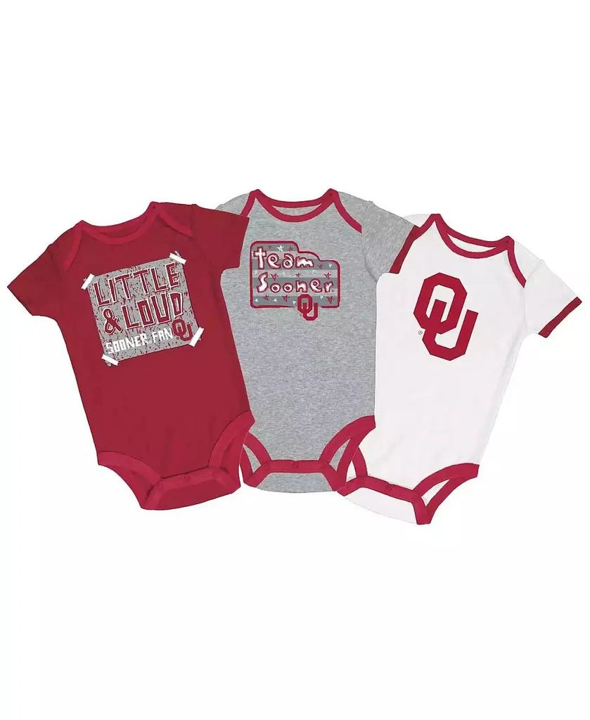 CHAMPION Baby Boys and Girls Crimson/Gray/White Oklahoma Sooners