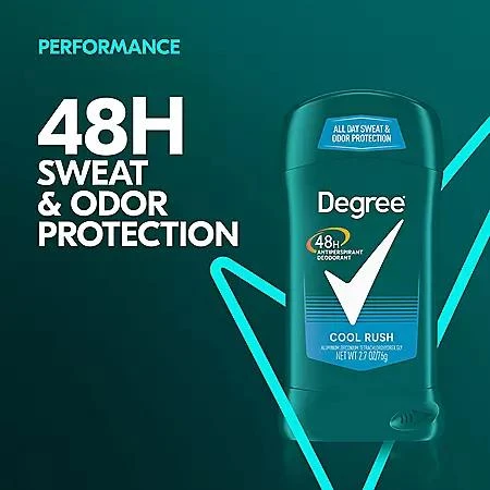 Degree Degree Men Dry Protection Antiperspirant, Cool Rush, 2.7 oz., 5 pk. 4