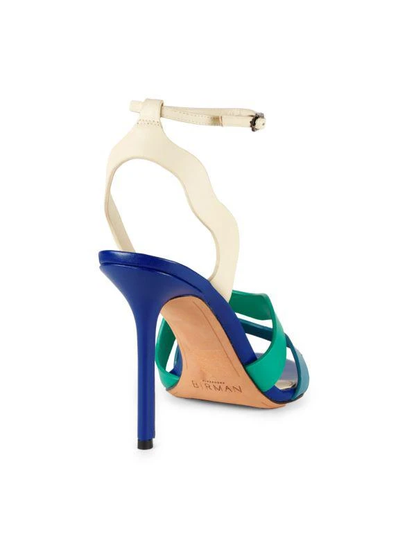 Alexandre Birman Aila 104MM Colorblock Leather Sandals 3