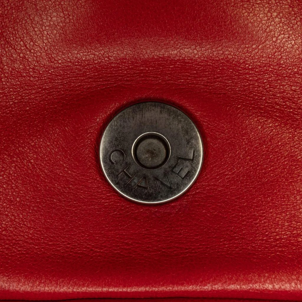 Chanel Chanel Red Lambskin Leather Small Rock and Cabaret Fringe Chain Flap Bag 6