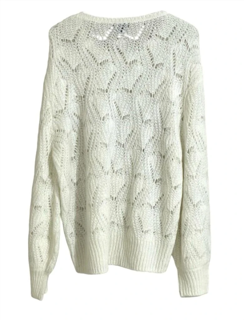 Halogen Halogen - Open Knit Wool Blend Sweater 2