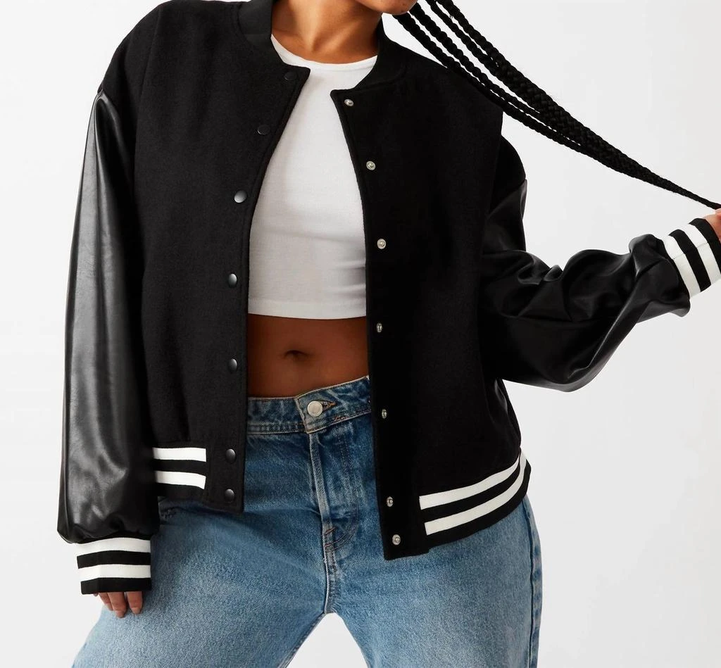 Steve Madden Alexandra Jacket In Black 1