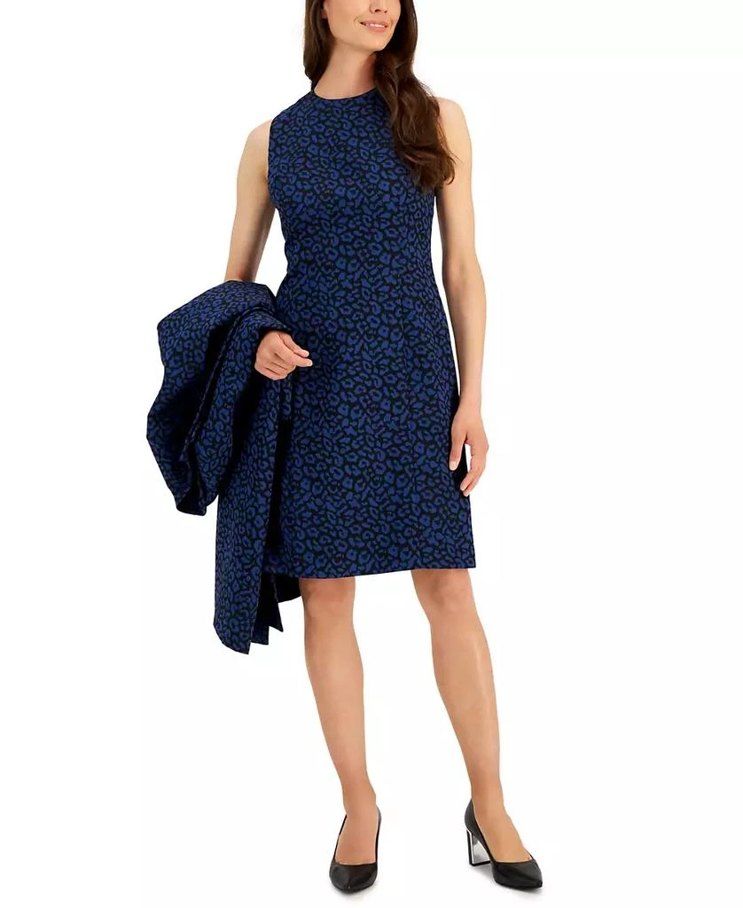 Nipon Boutique Women's Topper Jacket & Sleeveless Sheath Dress 4