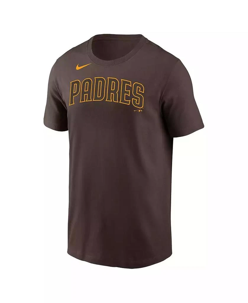 NIKE Men's Xander Bogaerts Brown San Diego Padres Name and Number T-shirt 3