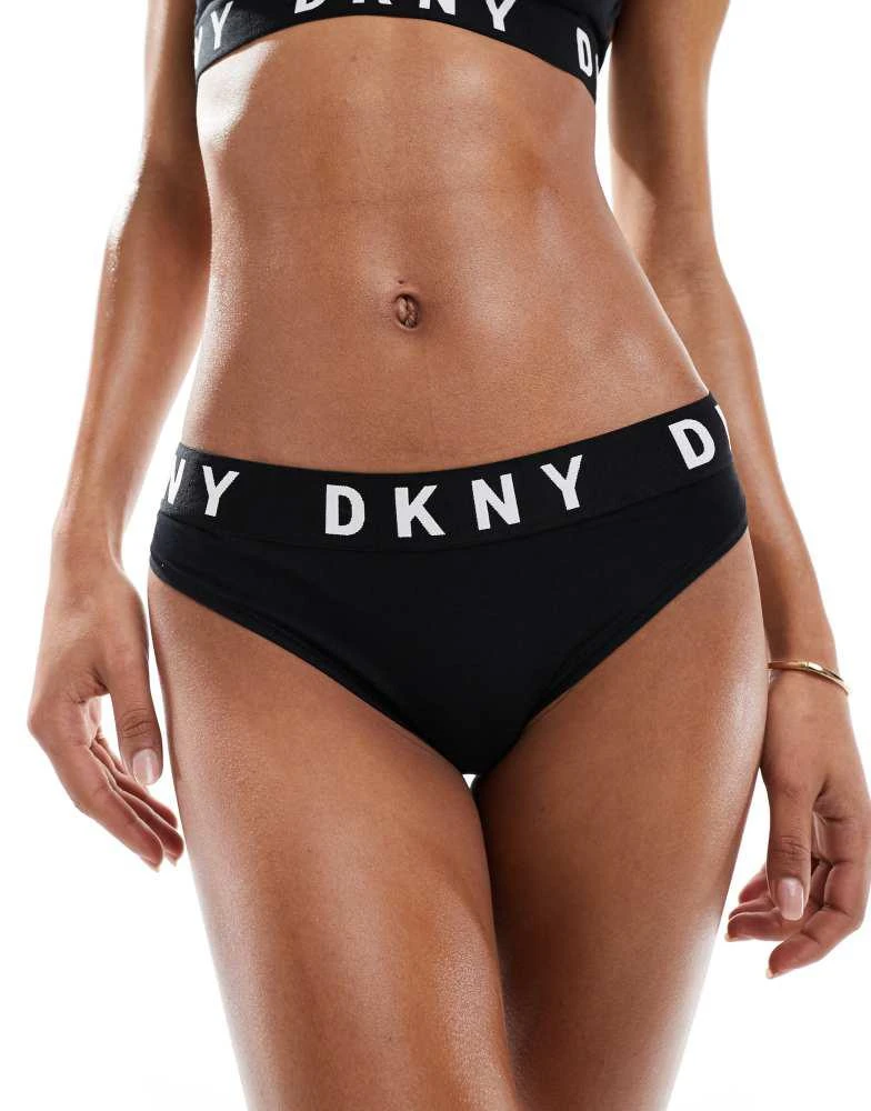 DKNY DKNY Thong in black/ white logo 4