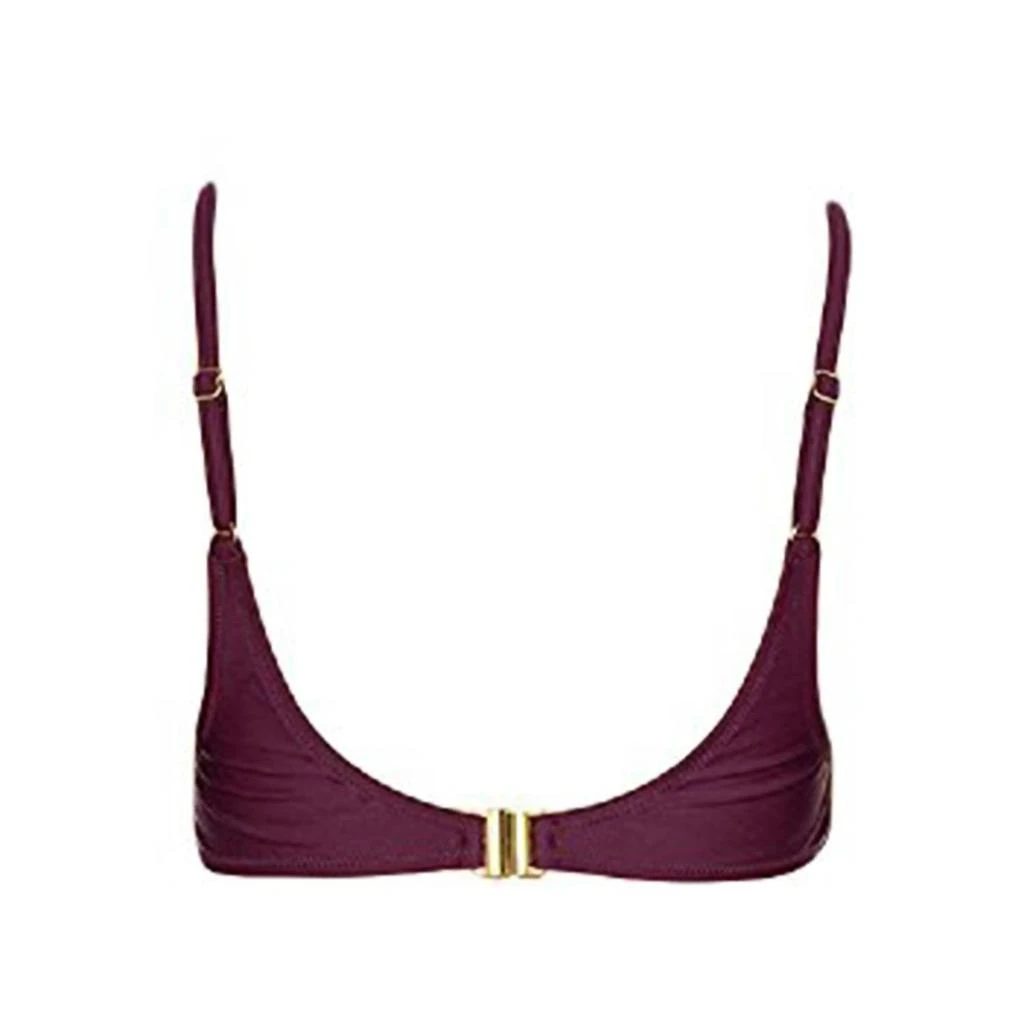Somedays Lovin REHA LACE UP FRONT EMBROIDERED BIKINI TOP 3
