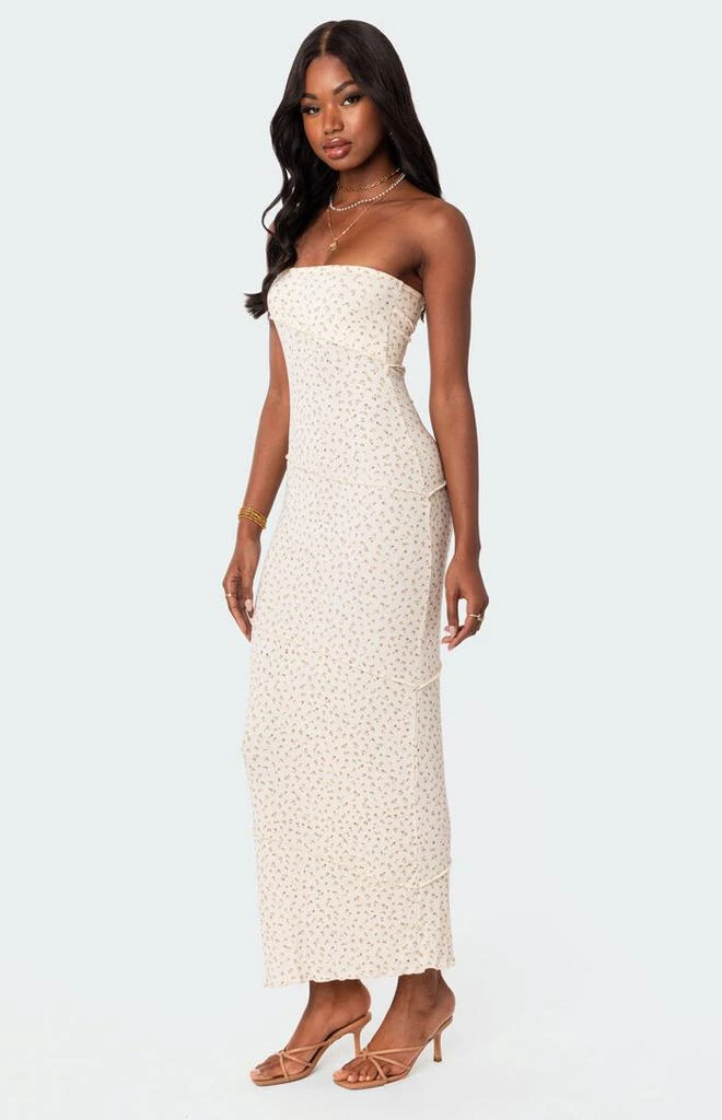 Edikted Lynn Ribbed Maxi Dress 4