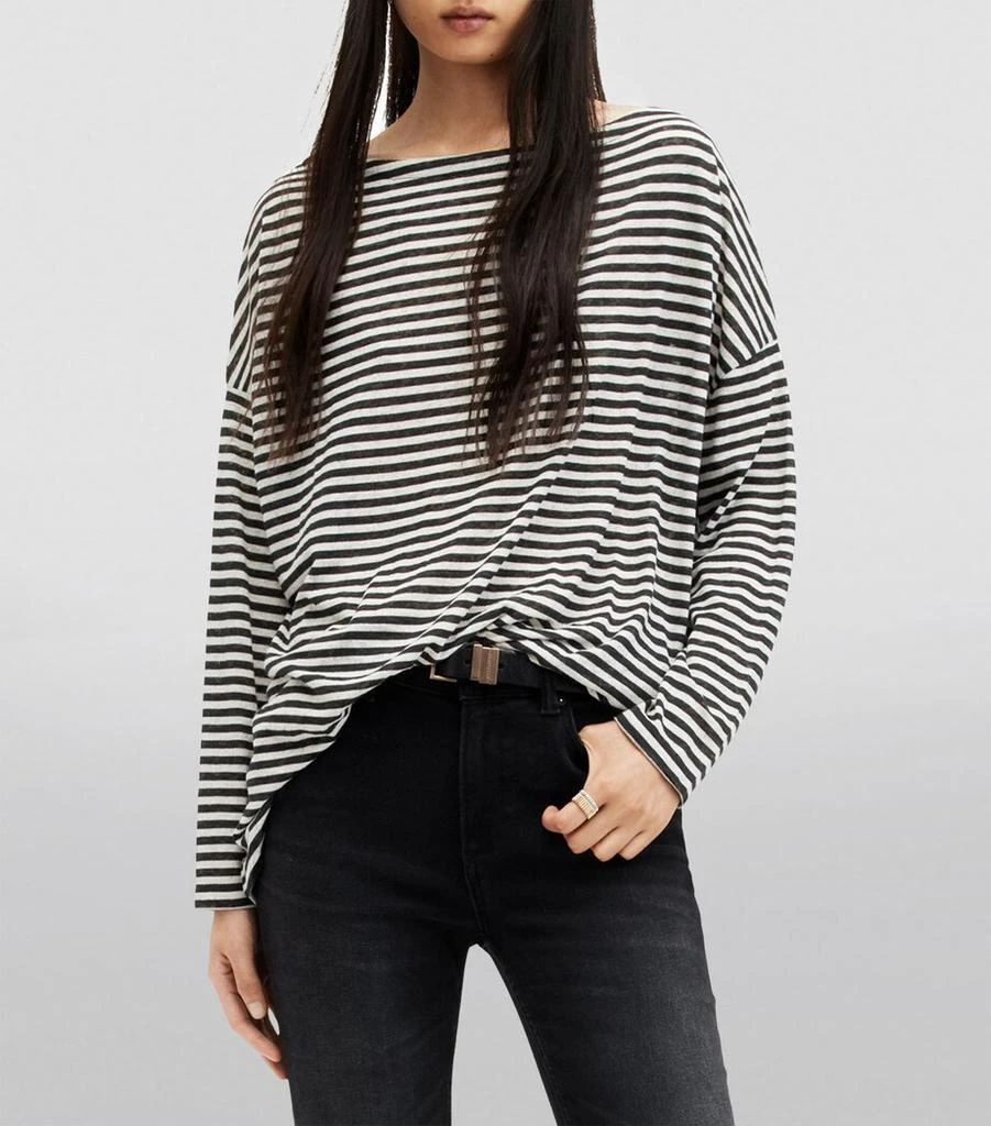 ALL SAINTS Striped Rita T-Shirt 3