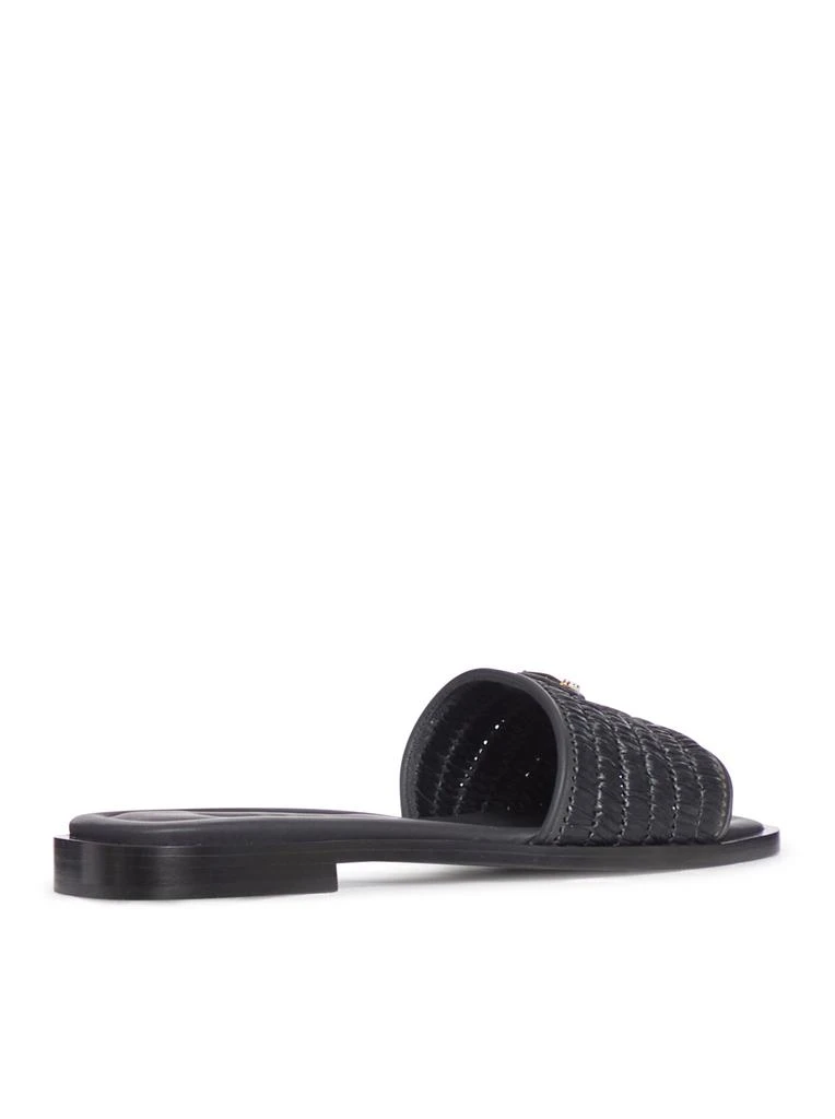 Prada RAFFIA SANDALS WITH LOGO 3