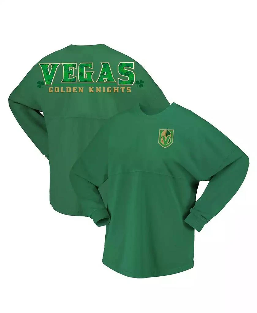 Fanatics Branded Women's Kelly Green Vegas Golden Knights St. Patrick's Day Spirit Jersey T-Shirt 1