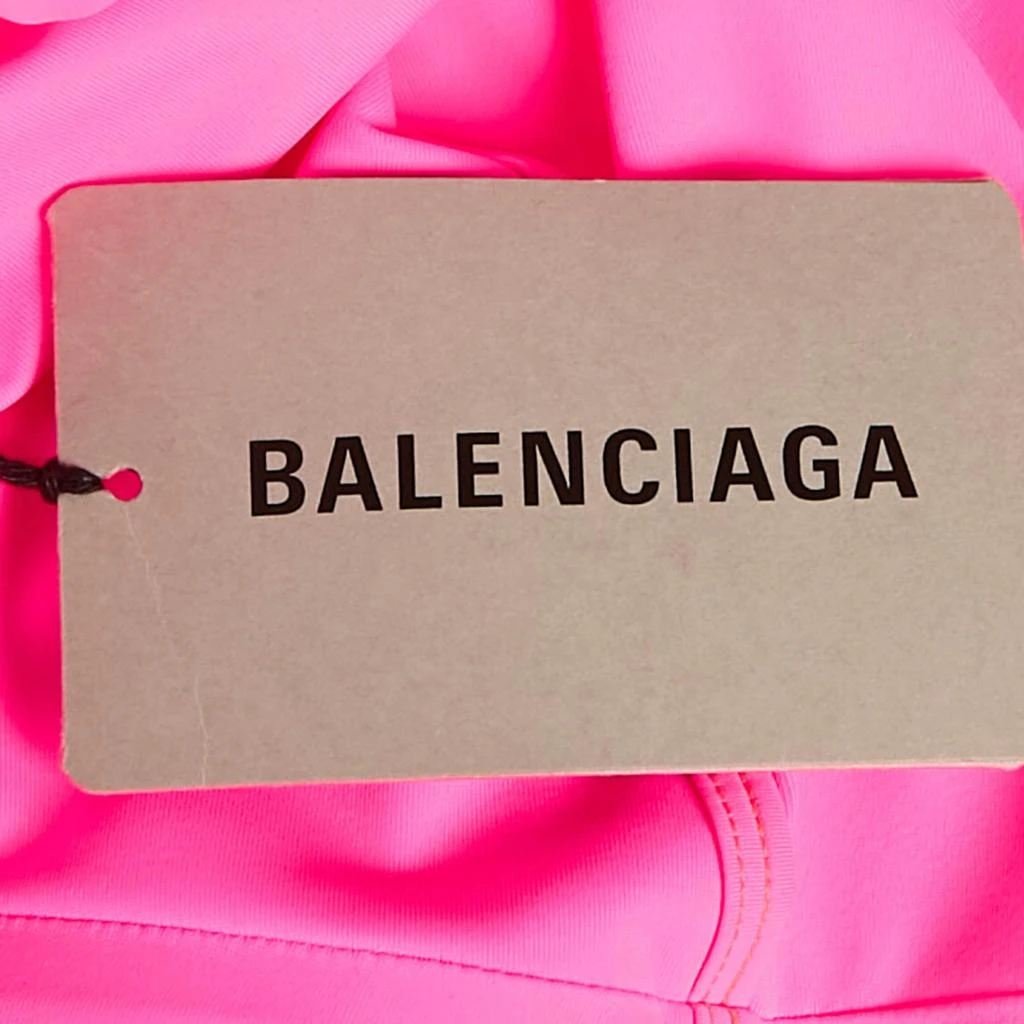 Balenciaga Balenciaga Fuchsia Pink Jersey Asymmetric Mini Dress M 5