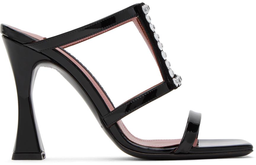 Les Petits Joueurs Black Hoya Heeled Sandals
