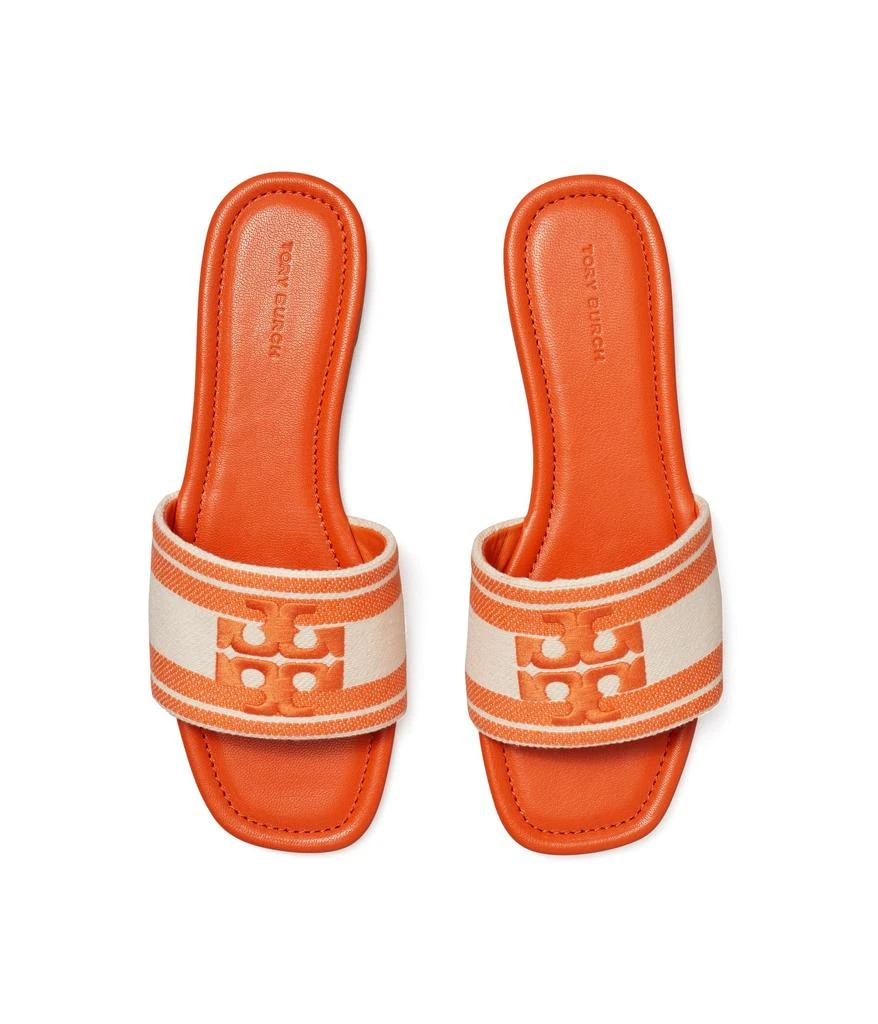 Tory Burch Double T Jacquard Slide 3