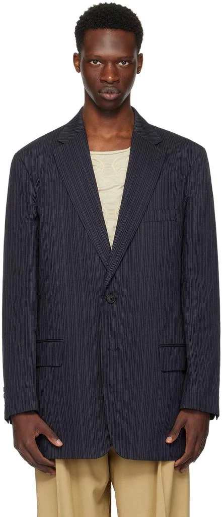 Dries Van Noten Navy Loose-Fit Blazer 1