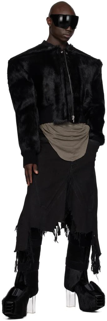 Rick Owens Black Splint Platform Boots 5