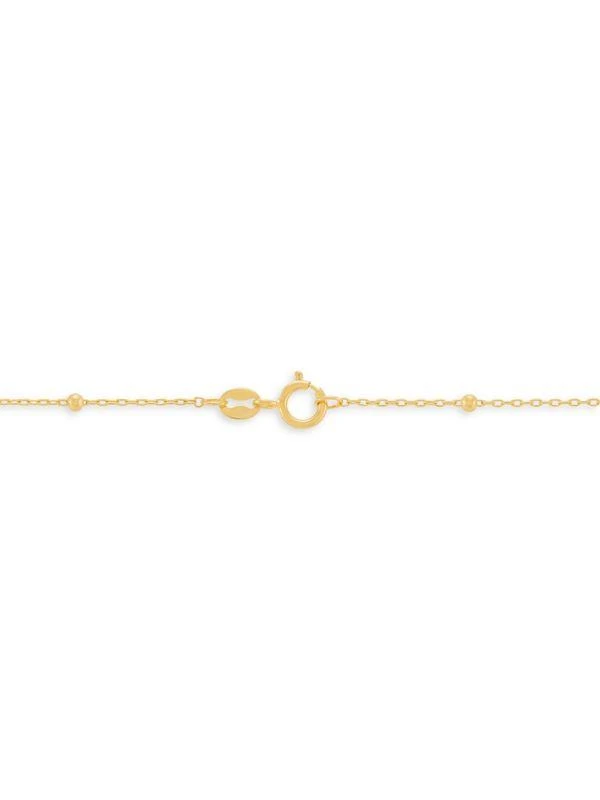 Saks Fifth Avenue 14K Yellow Gold Station Necklace 2
