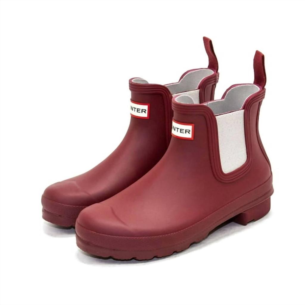Hunter Women's Original Chelsea Boots In Autumn Stones / Steall