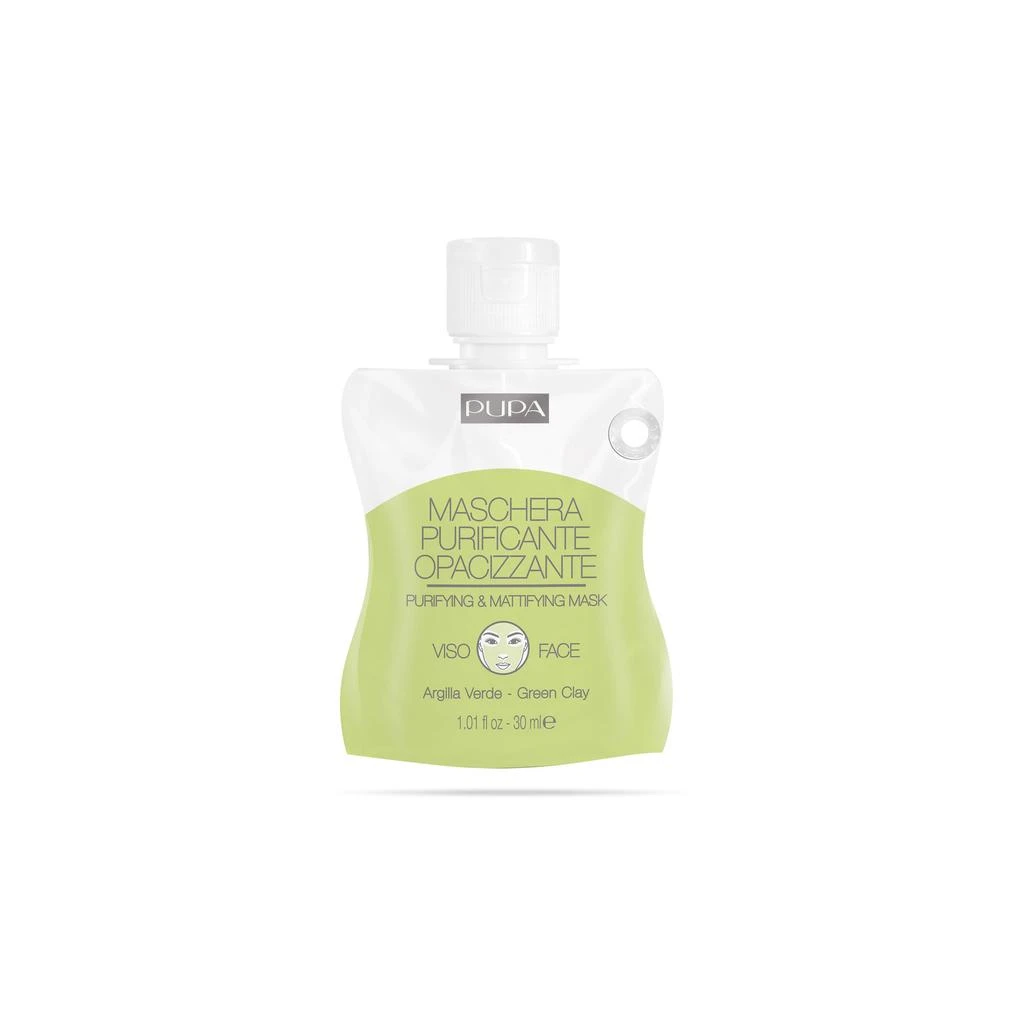 PUPA Milano Purifying and Mattifying Face Mask - Green Clay by  for Unisex - 1 oz Mask 1