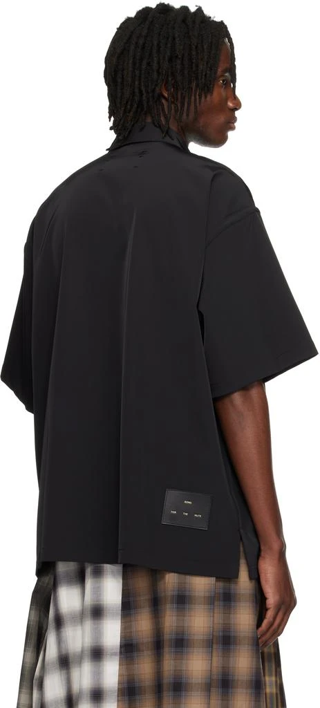 Song for the Mute Black Zip Up Gym Shirt 3