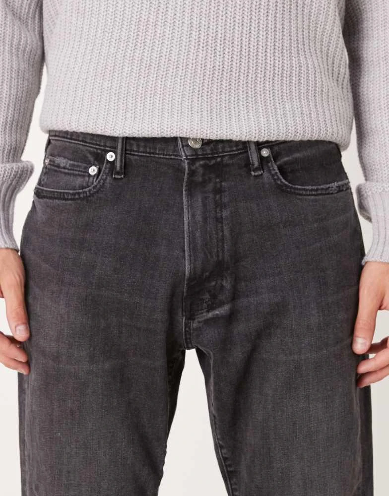 Abercrombie & Fitch Abercrombie & Fitch athletic slim fit jeans in washed black 5