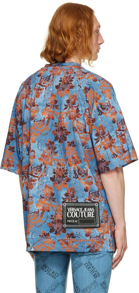 Versace Blue Tapestry T-Shirt 3