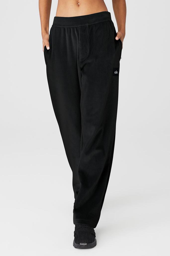 Alo Velour Baller Pant - Espresso