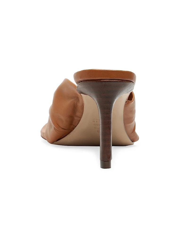 Schutz Lori 75MM Gathered Leather Sandals 4