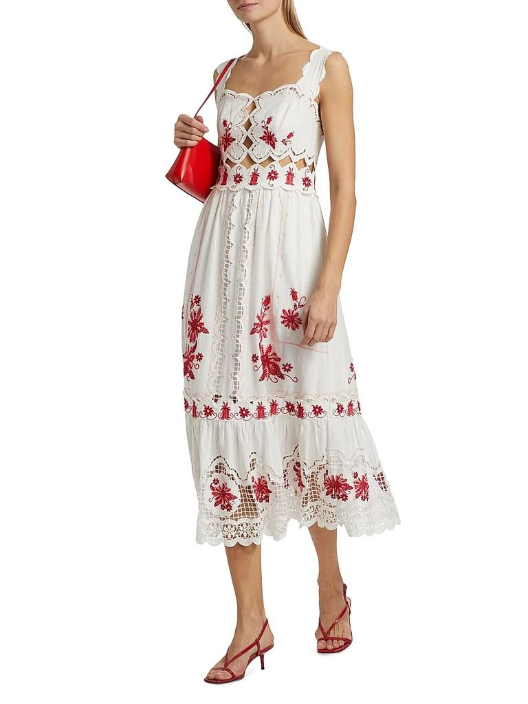 Farm Rio Richelieu Sunflower Linen-Blend Midi-Dress - Dresses & Skirts -  Compare Prices from 6+ Stores - BeyondStyle