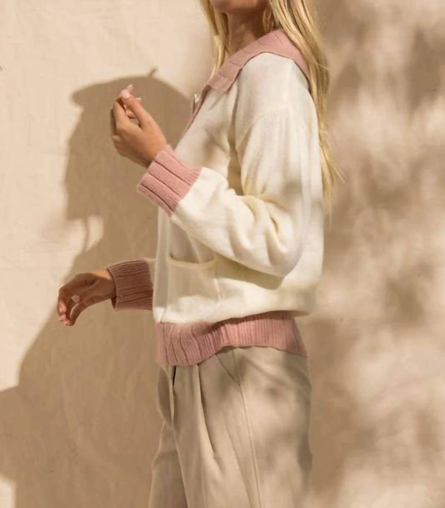 PAPERMOON Papermoon - Jessi Colorblock Zip Sweater 2