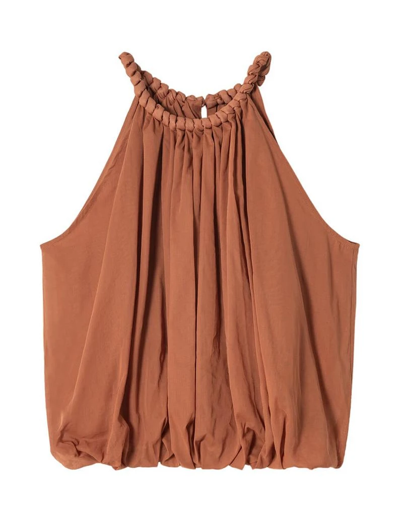 Pixie Market Braided Halted Puff Top in Sienna 4