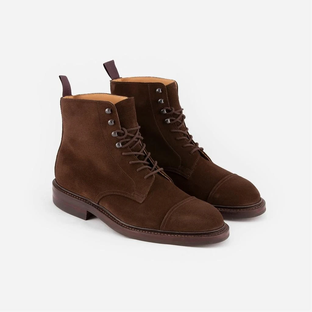 Crockett & Jones Coniston Dark Brown Suede Derby Boot 2