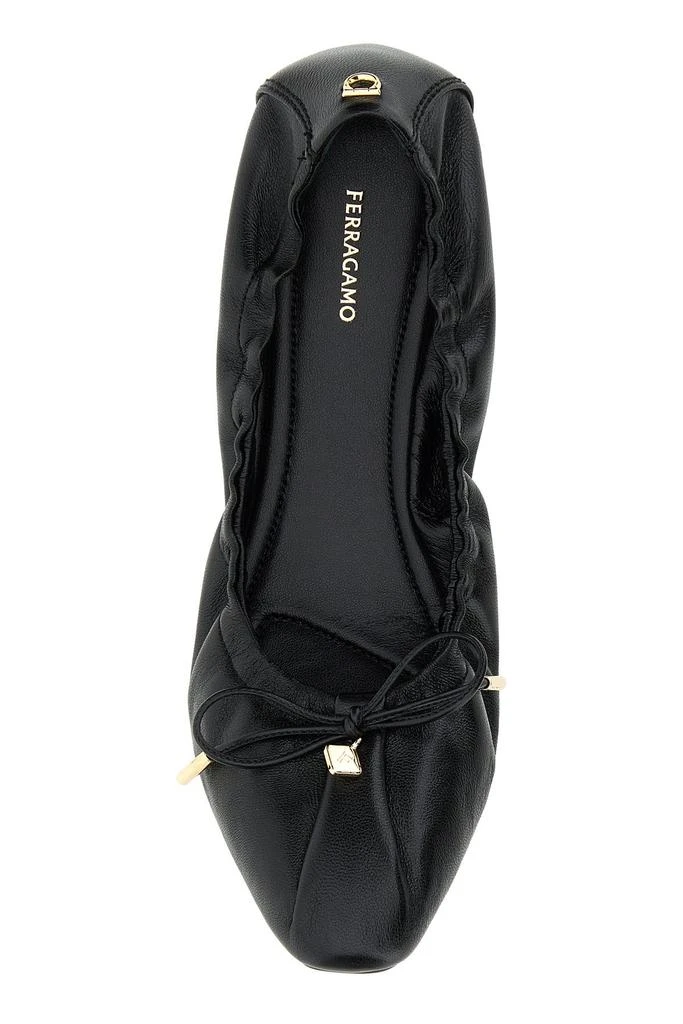 Salvatore Ferragamo Black leather Joelle ballerinas 3