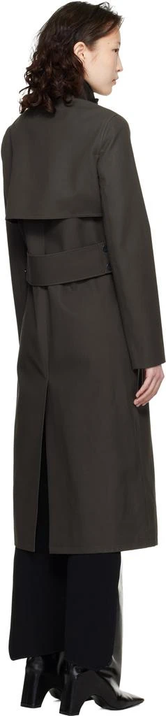 Courrèges Gray Buckle Cotton Trench Coat 3