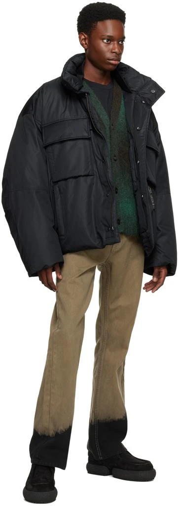 Wooyoungmi Black Funnel Neck Down Jacket 4