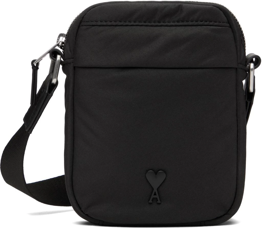 AMI Black Small Ami de Coeur Bag 1