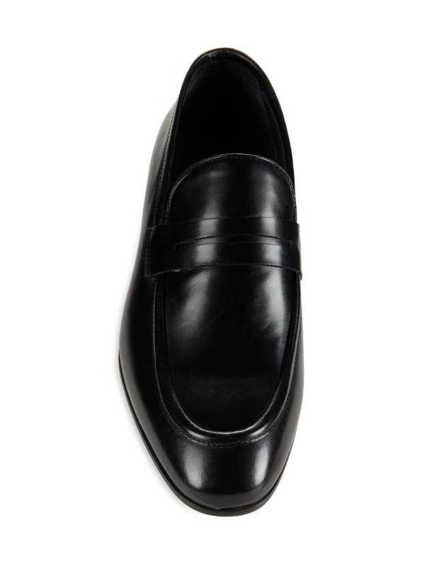 Saks Fifth Avenue Leather Penny Loafers 5