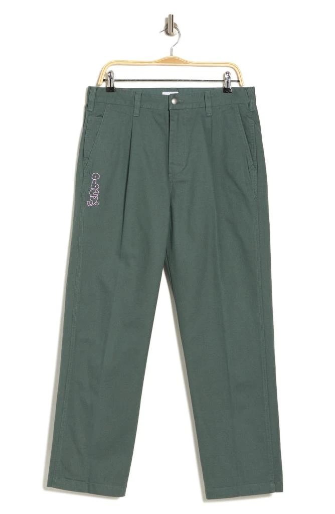 Obey Estate Embroidered Pleated Pants 3