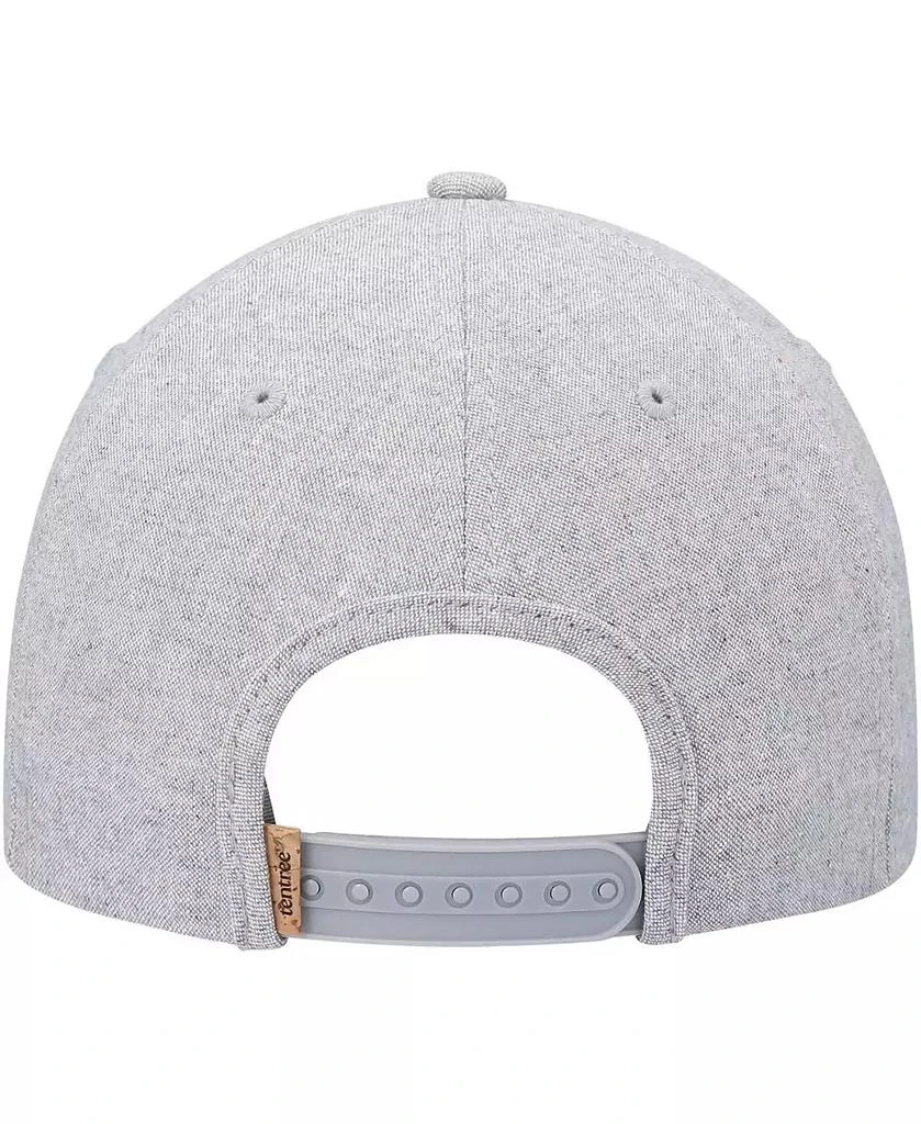 tentree Men's Heathered Gray Logo Altitude Snapback Hat 4