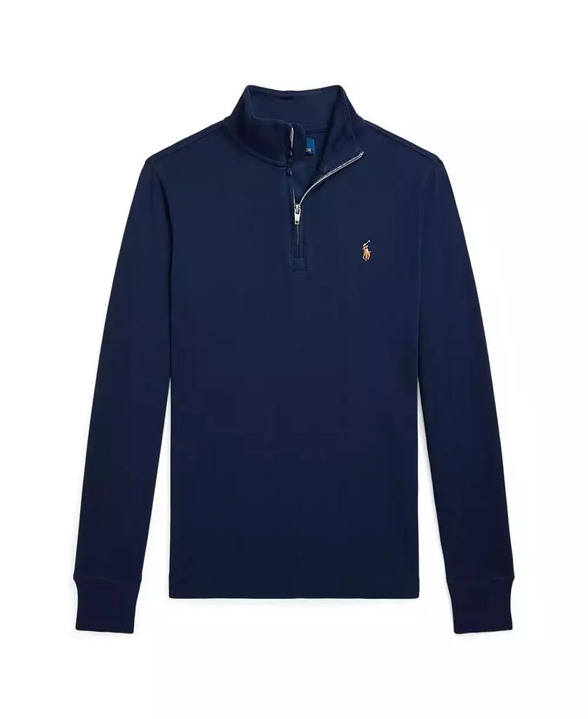 Polo Ralph Lauren Big Boys Cotton Interlock Quarter-Zip Pullover 4